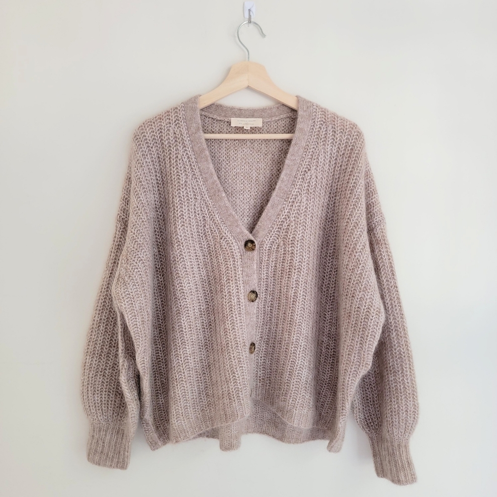 (sold) Sezane Beige Cardigan, M